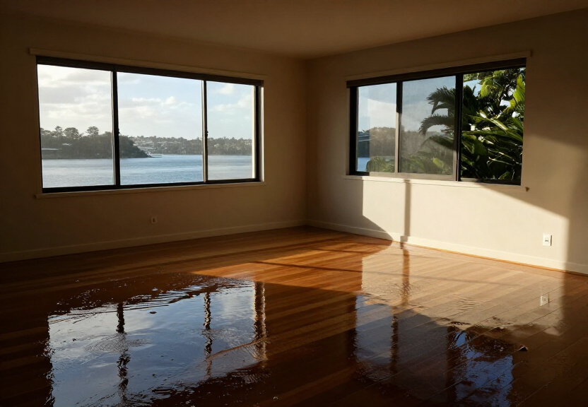 Subfloor with visible moisture damage and mould in Banksmeadow